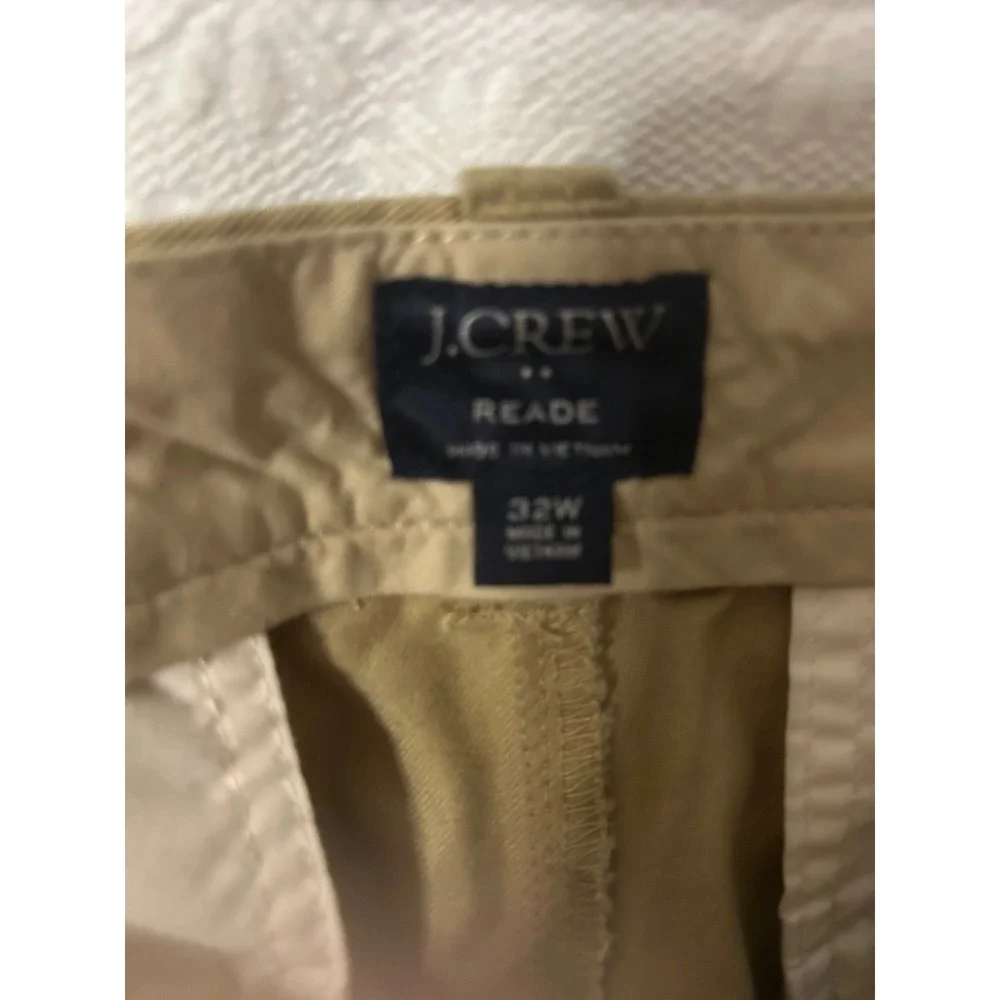 J.Crewe Utilitarian Gorpcore Lite Old Money Khaki Chino Shorts M 32WCotton Twill